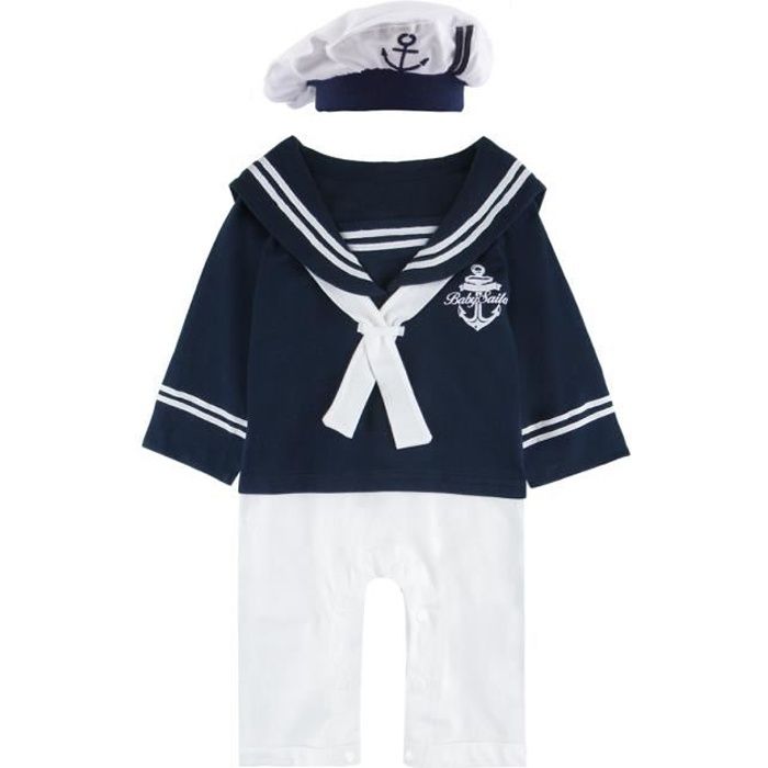 Mintgreen Vetements Garcon Bebe Marin Style Carnaval Manche Longue Blanc Bleu Marine 2pcs Bleu Blanc Cdiscount Pret A Porter
