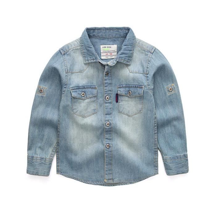 Chemise à carreaux manches longues garçon rouge, écru et bleu marine