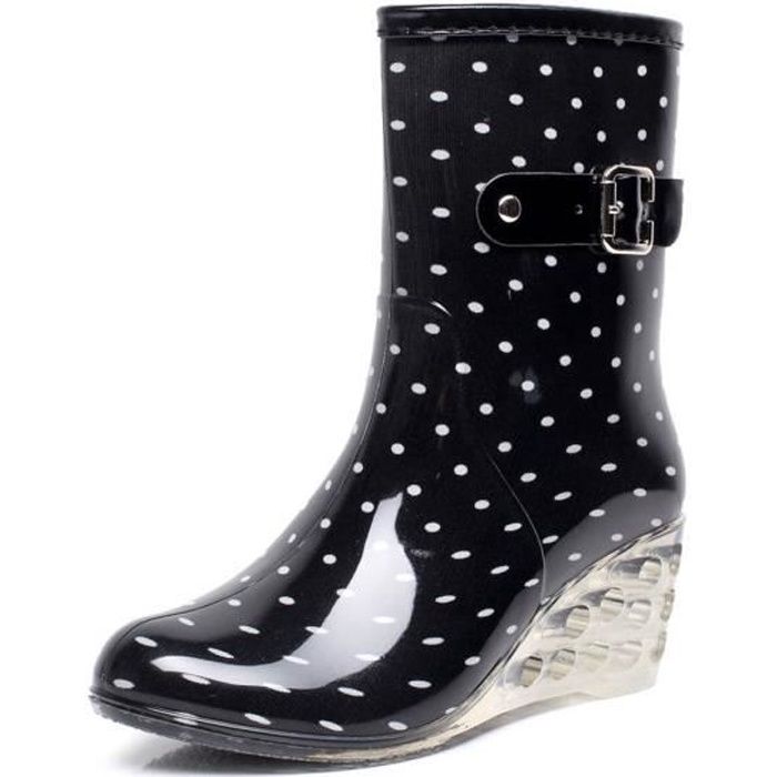 Botte de sales pluie talon
