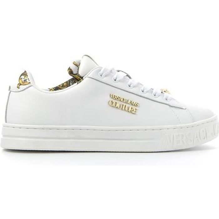 Basket Femme VERSACE Jeans Couture VA3SKL - coloris : Blanc - pointurefemme  : 39 Blanc - Cdiscount Chaussures