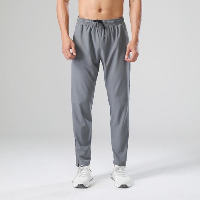Pantalon de sport Homme Stretch Marque Taille elastiquee Sechage rapide Aeration Gris Gris Cdiscount Sport
