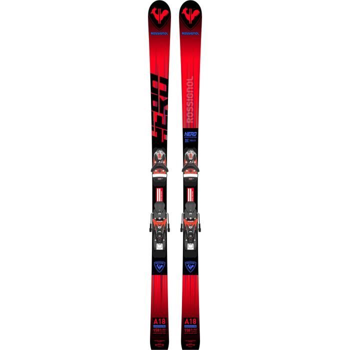 Pack ski Rossignol Hero Gs Pro R21 + Fixations Spx 12 junior