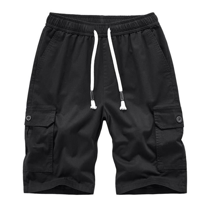 Short Homme Marque Luxe Sport decontractes en coton de grande