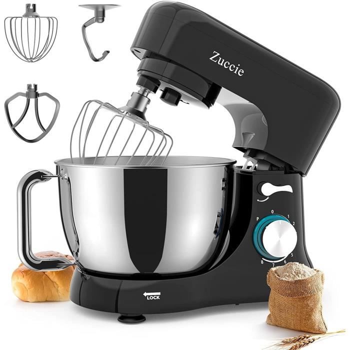 Robot Patissier, Zuccie 4.5 L Robot Pâtissier, 1000W Robot Cuisine avec