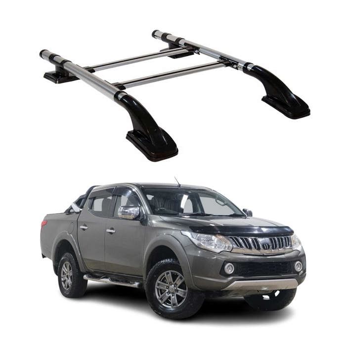Barres De Toit Aluminium Pour Fiat Fiorino/Qubo 2007-2023 - 2 Pièces Grises, Charge 75 Kg, Design Aérodynamique