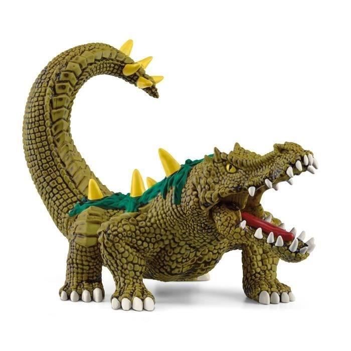 Figurine Monstre des Marais - Jouet Crocodile Ultra-réaliste et Durable aux Écailles Vertes et Dents