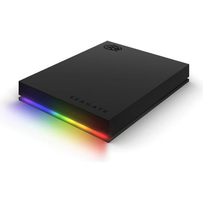 Disque dur externe SEAGATE FireCuda Gaming HDD 2 To avec RGB personnalisable - Compatible Razer Chroma