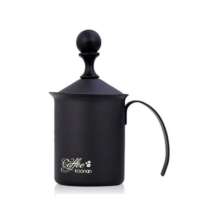 Mousseur à Lait Manuel 800ml En Acier Inoxydable - Créez Une Mousse Parfaite Pour Cappuccino Et Lattes