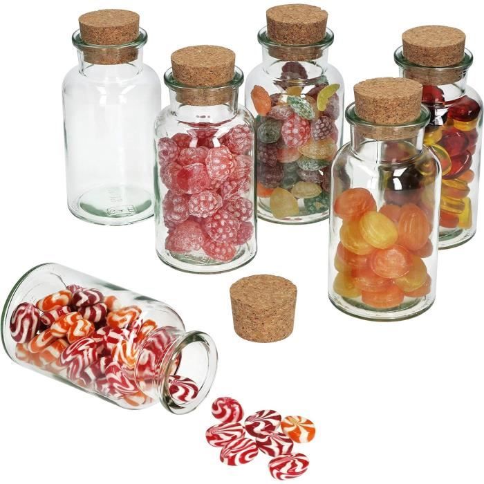50 Pots Confiture Verre 125ml - Couvercles Dorés TO66 - Livret Recettes Inclus