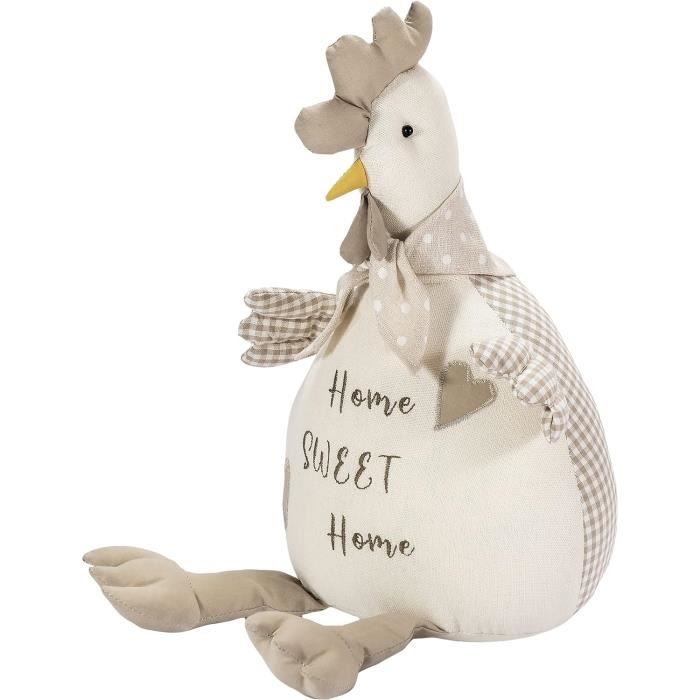 Cale-porte en coton et lin 1,5kg Poule