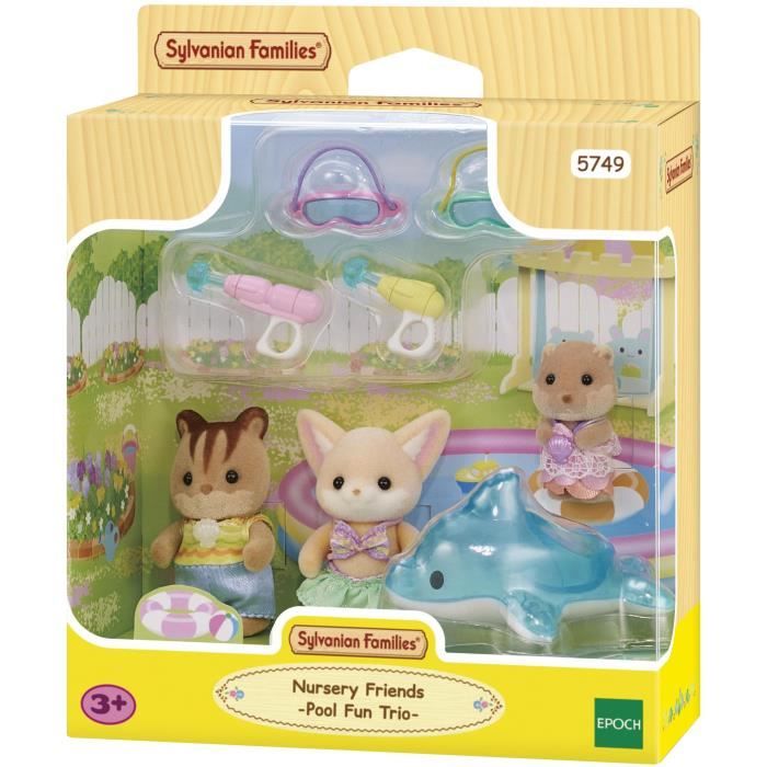 SYLVANIAN FAMILIES 5749 - Le trio des bébés à la piscine
