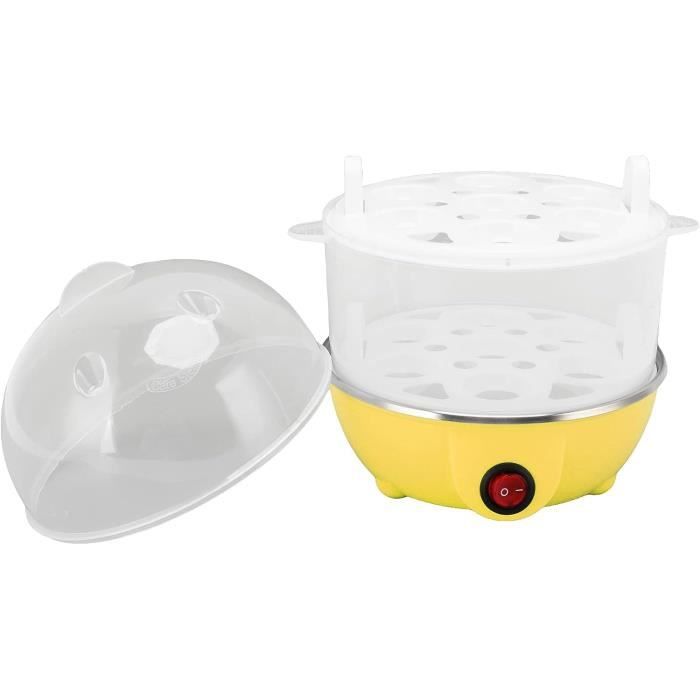 CQCYD Cuiseur d'Œufs Durs à Moins de 5 $ - Grand Cuiseur Électrique pour Œufs Durs, Capacité de 7, Pochés, Brouillés, Omelettes, Blancs, Sandwiches, pour Régimes Céto et Faible en Glucides