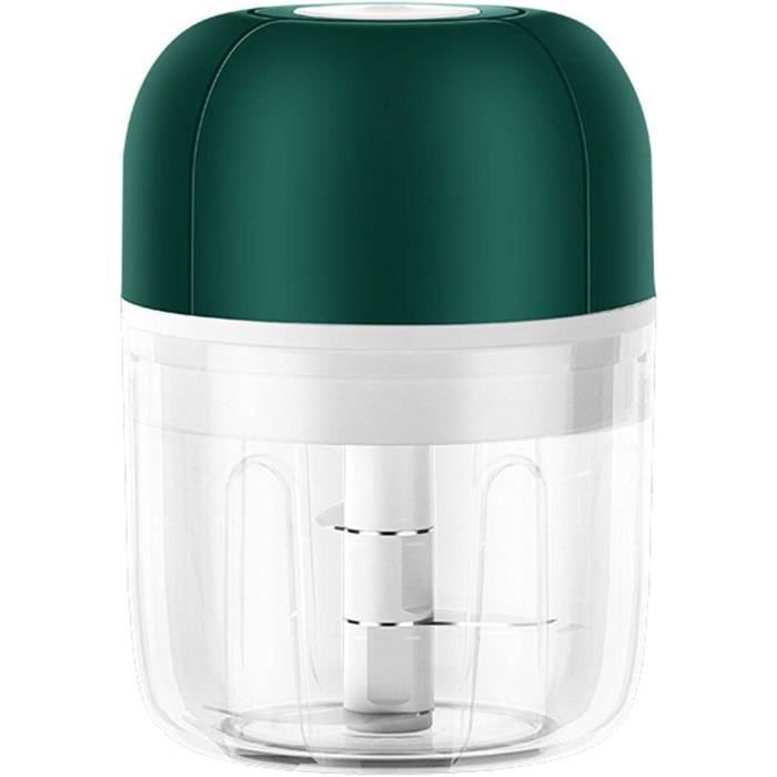 Hachoir Électrique Mini USB Rechargeable - 300ml Pour Ail, Oignon, Viande Et Fruits