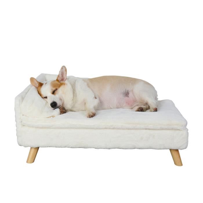 canapé pour chien moyen taille lit pour chien sureleve fauteuil pour chat grande taille 80x50x39cm