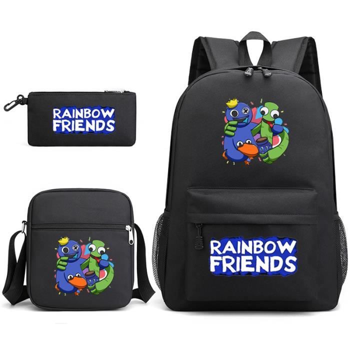 Rainbow Friends Ensemble Sac à Dos pour garçons Filles, Ensemble de 3
