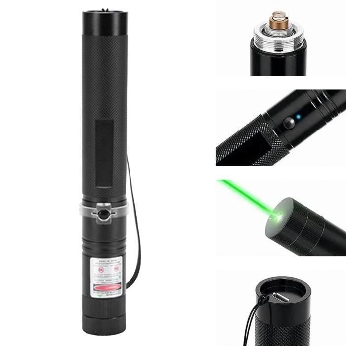 VBESTLIFE pointeur laser vert Pointeur Laser Rechargeable USB, stylo Laser  en métal à lumière verte pour electromenager laser - Cdiscount Informatique