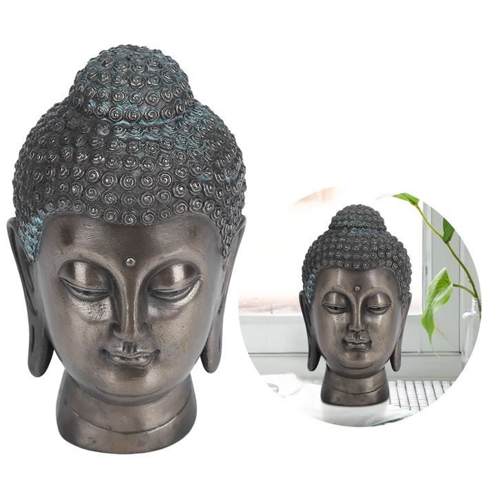 Statue Tête de Bouddha Buste Sakyamuni - Meditation, relaxation, résine