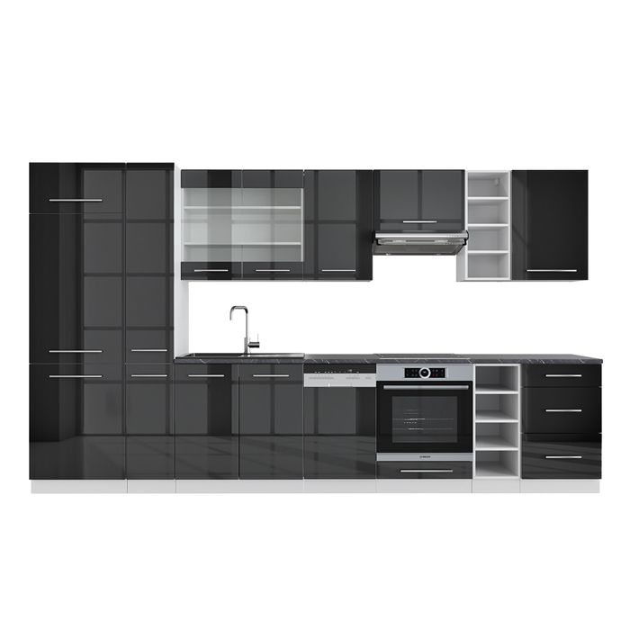 Vicco Cuisine Fame-Line, Anthracite-or/blanc, 140cm , PT Anthracite
