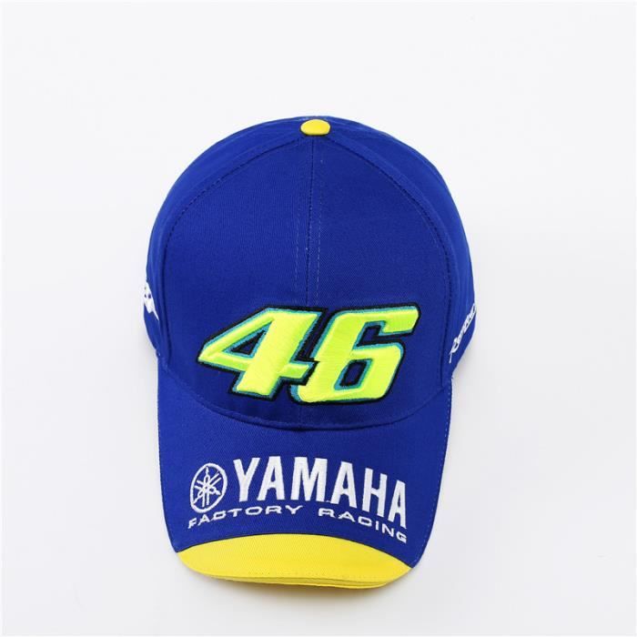 Yamaha Chapeau Moto Logo Bleu Casquette Hommes Femmes Course Gp 46 Usine F1 Team