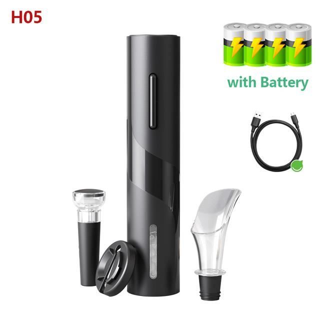 Ouvre-bouteille électrique Ozeri Pro - Ouvre 40 Bouteilles Par Charge - Avec Décapsuleur Et Base Recharge - Cadeau Vin