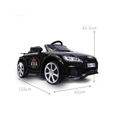 Voiture électrique pour enfants Audi TT RS 12V - Audi - TT RS - Mixte - 3 ans - Noir - Electrique - Oui-1