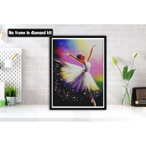 Kit Peinture Diamant 40x50cm Motif Abstrait - Broderie Diamant Ronde Complet Pour Adultes Et Débutants