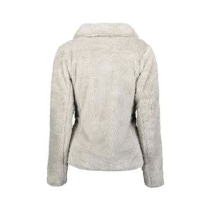 Polaire Femme Geographical Norway – Manches Longues Zip Intégral, Drapeau Logo – Confort Ville & Sport