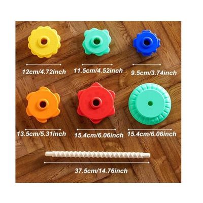 Générique Spin Stacking Toy, Rainbow Spin Stack Tower, Educational Spinner Anelli, Compact Sensory Kids Learning Development, Ideal for Toddler, Girls, Boys, Friends and Ages 1-3 Years