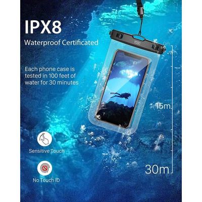 Lot De 2 Pochettes Étanches Smartphone IPX8 - Sacs Étanches Tactiles Pour IPhone 13, 12 Pro Max, Galaxy S22, Huawei P50 Pro - Jusqu'à 7 Pouces