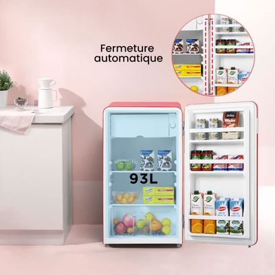 Comfee Retro Refrigerateur Sous Plan 93L RCD93BE1RT(E) Froid