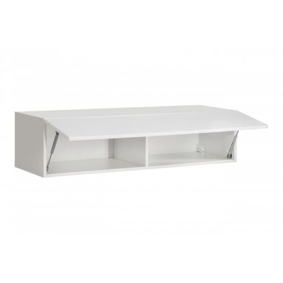Rangement Horizontal Fly 10 Blanc Achat Vente Meuble Tv Mural Rangement Horizontal Fly 10 Soldes Cdiscount