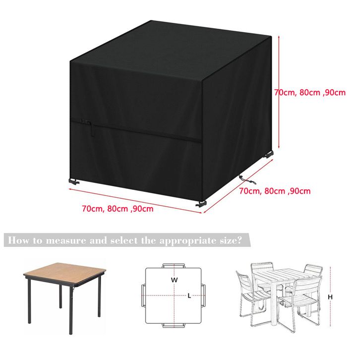 Housse Salon De Jardin Exterieur - 150x80x80cm (LxWxH) Housse Table De