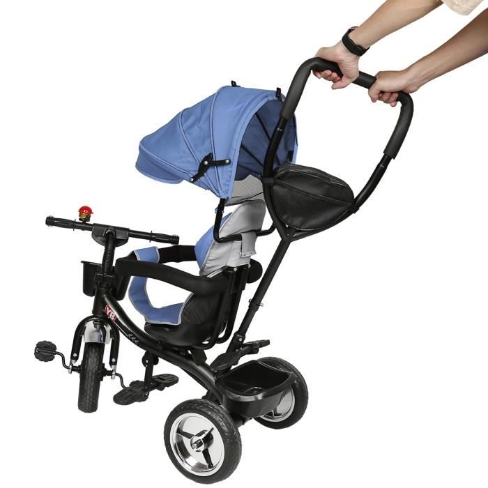 HEK Chariot B b Poussette volutive Poussette de V lo Avec cloches et r troviseur pour B b Multiple pour Enfants 8 mois 5 ans
