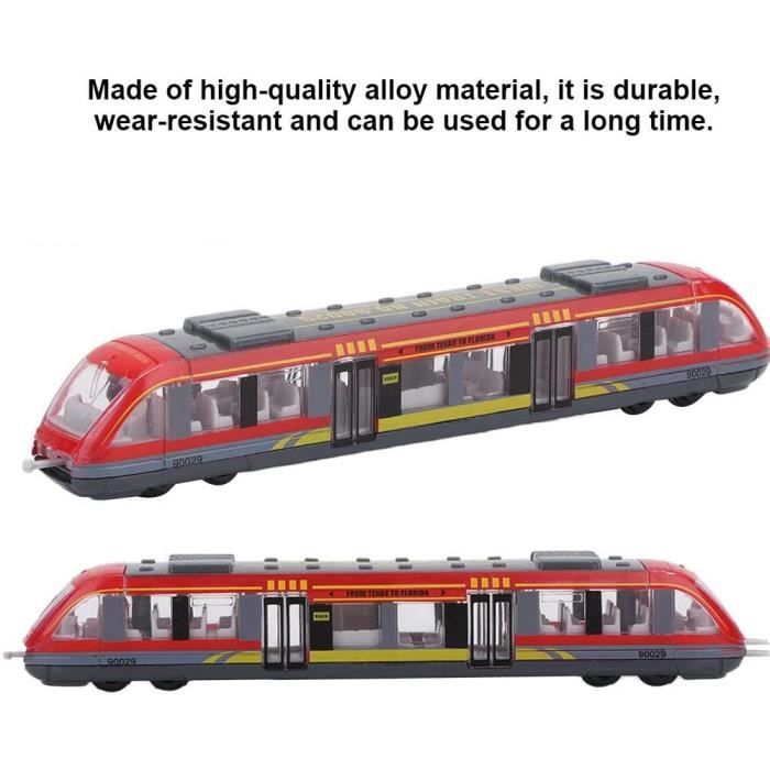 Train Jouet En Alliage - Modèle Métro Coulissant, Connectable, éducatif Pour Enfants Dès 3 Ans
