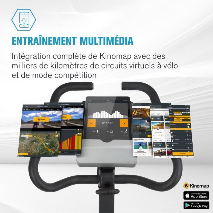 CAPITAL SPORTS Evo Track Cardiobike Vélo d'appartement avec