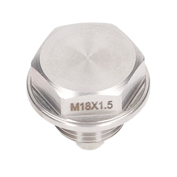 Bouchon De Vidange Magnétique M20x1,5 - 2 Pièces Avec Joints, Pour Voiture Et Moto, Noir