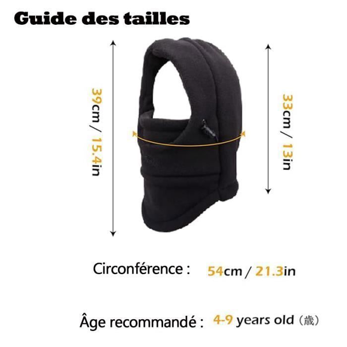 Cagoule Enfant Thermo Active - Ski, Sports D'Hiver - Taille Universelle