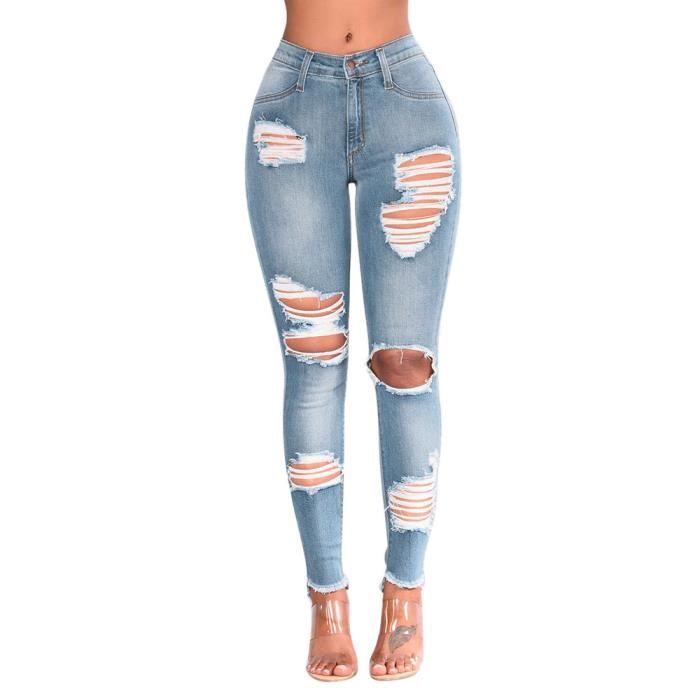 Jeans a on sale trou femme