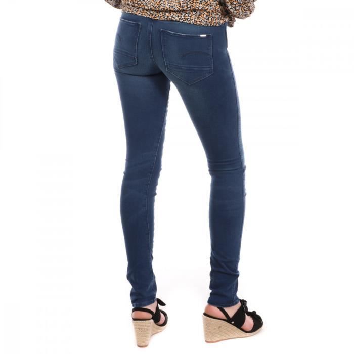 Jean slim bleu foncé femme store