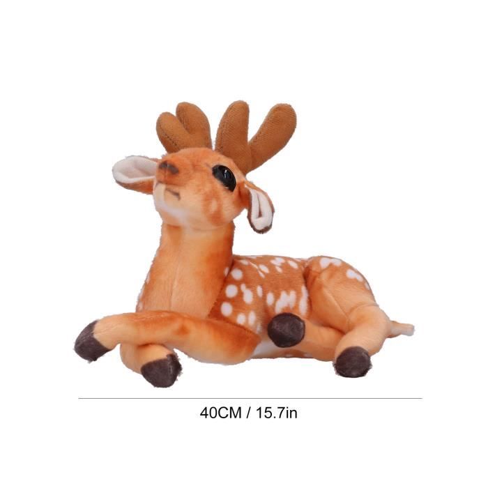 Doudou Cerf Pour Bébé Katutude Peluche Cerf Géant Mignon 50CM - Oreiller Animal En Peluche Douce Pour Enfants Et Décoration