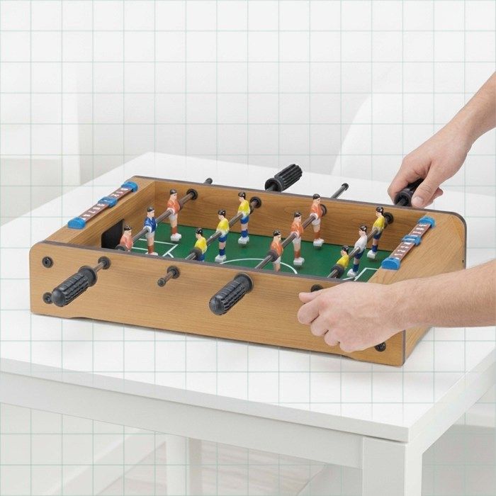 Relaxdays – Mini Babyfoot De Table 69 X 37 Cm – 6 Barres, 3 Joueurs Par Barre – Compteur 0-9 – Pour Enfants Et Adultes – Jeu De Voyage – Vert Et Marron