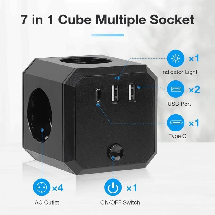 Hub USB 3.0 Coudé à 90° Avec 2 Ports USB 2.0 - En Aluminium, Plug & Play - Compatible Téléphone, Ordinateur, Stockage - Conception Compacte - 8