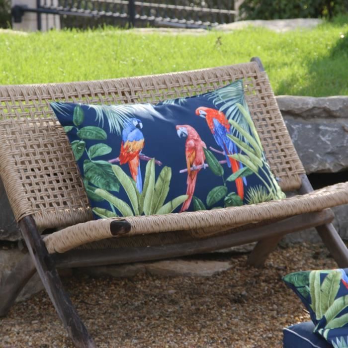 Coussin De Plage Gonflable Rayé - Housse Polyester Déperlante - 40x30 Cm