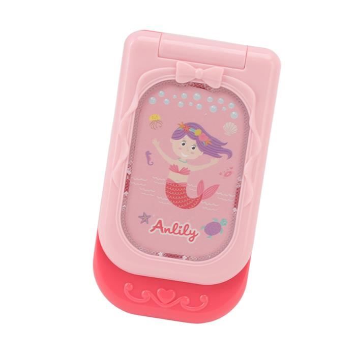BIECO Téléphone Portable pour bébé avec lumière et Son, Rose, ca. 5
