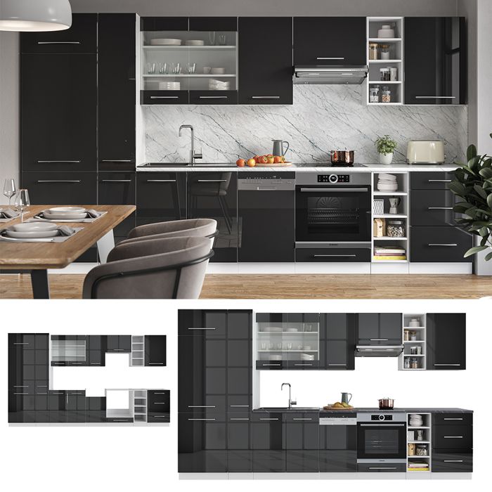 Vicco Meuble Bas De Cuisine Blanc Haute Brillance 60 Cm Sans Plan De Travail R Line