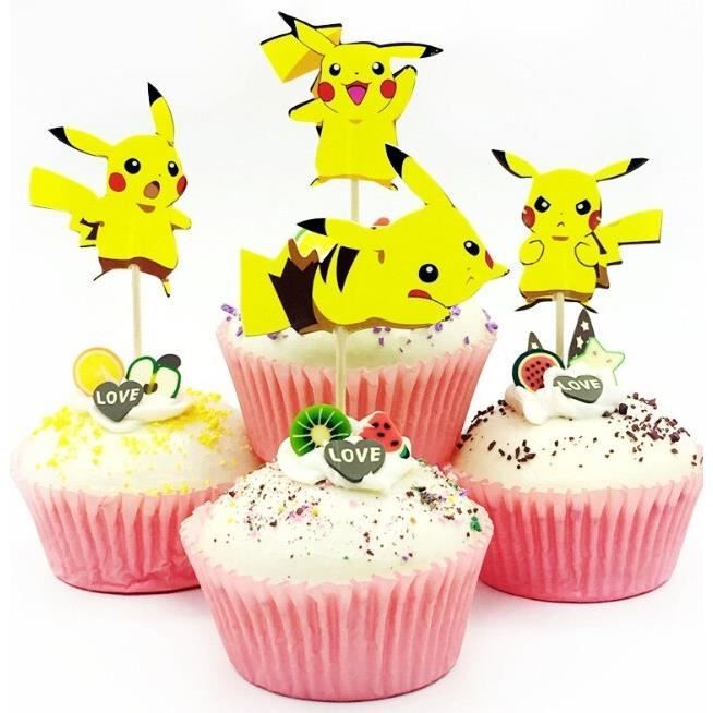 E -Décoration de fête à thème Pokemon, drapeau de poche, carte de gâteau  elfe, décoration de fête d'anniversaire pour enfants - Cdiscount Maison