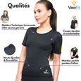 T-shirt de sudation - Haut minceur VeoFit - Transpirer, solidifier et raffermir votre silhouette - Efficace et confortable-2