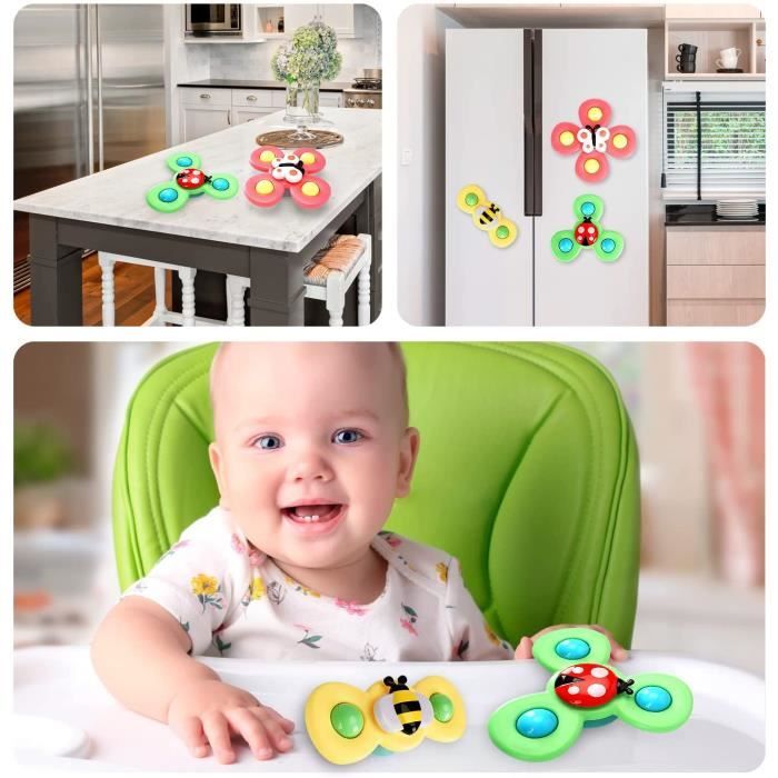 Jouet Escargot Baby Spinner Ventouse Chaise Haute Ds Montessori Sensoriels  Jouet Eveil Dveil Jouet Bain Bb Cadeau Enfant - Cdiscount Puériculture &  Eveil bébé