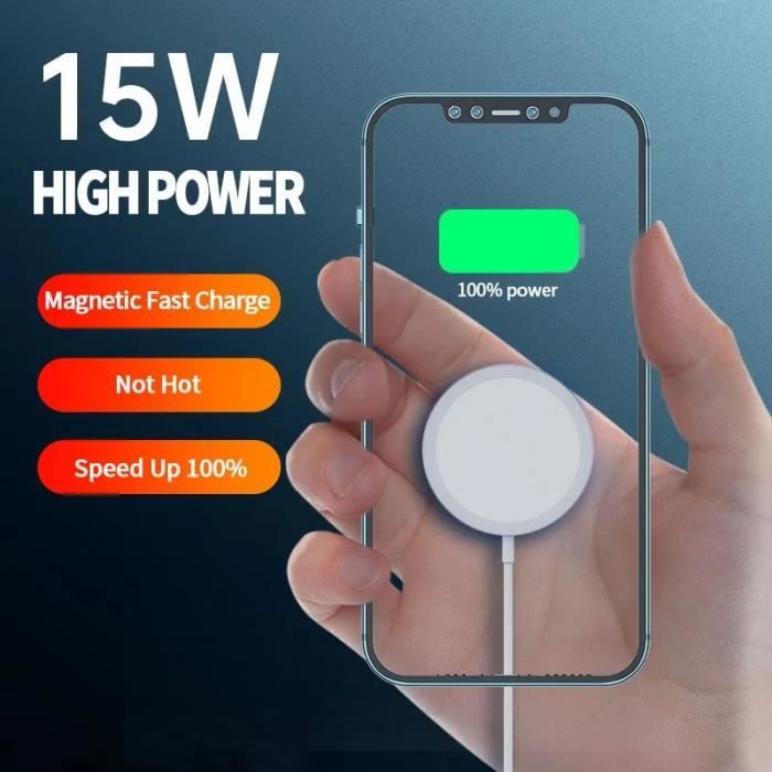 GUESS Chargeur MagSafe iPhone Charge sans-fil Magnétique Puissance 15W Doré  - Chargeur téléphone - LDLC