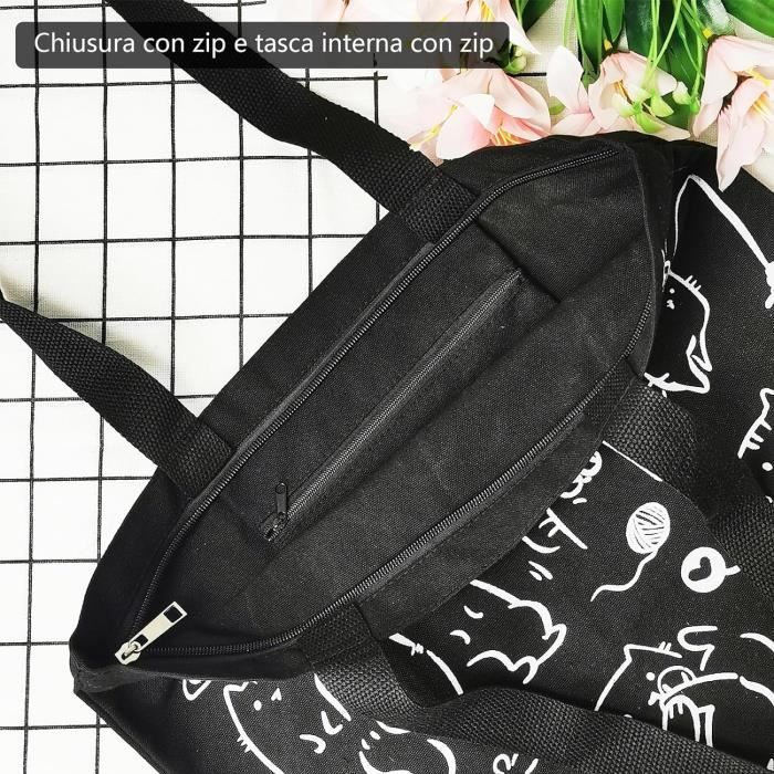 Sac clearance shopper tissu